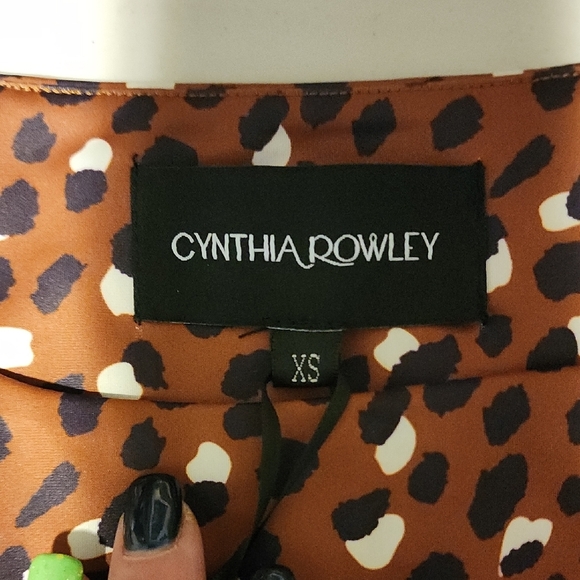 Cynthia Rowley NWT Brown and Black Polka Dot Dress - Picture 7 of 12